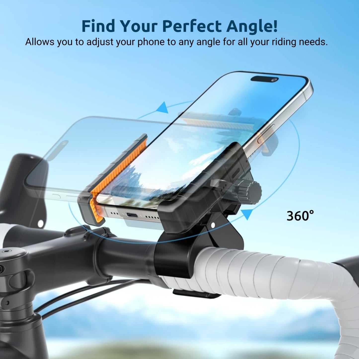 TT1 Bike Phone Holder Bicycle [Camera Friendly]